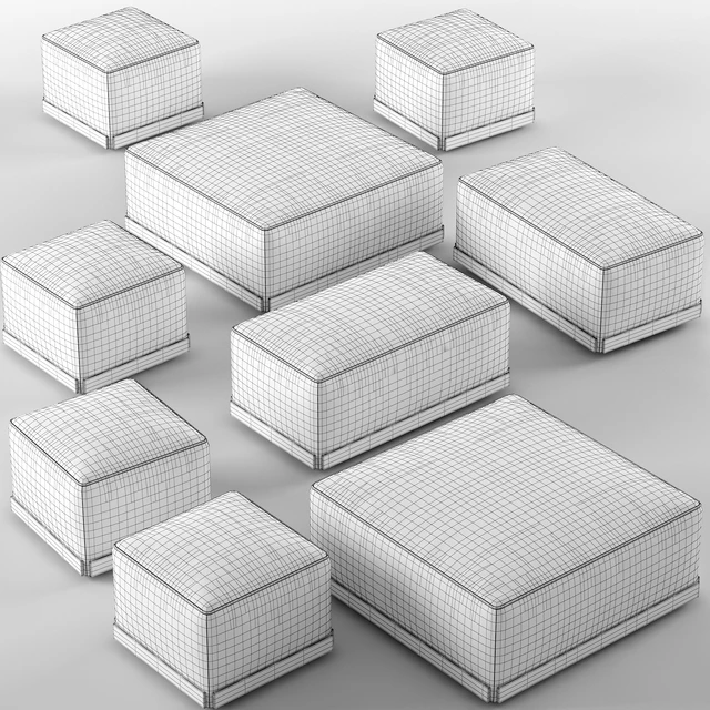 West poufs - Minotti — Скачать