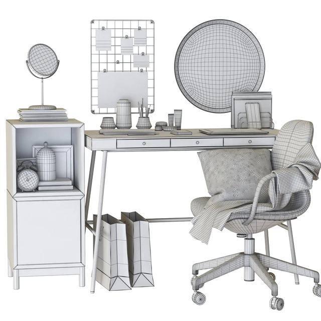IKEA LILLASEN dressing table and workplace — Скачать