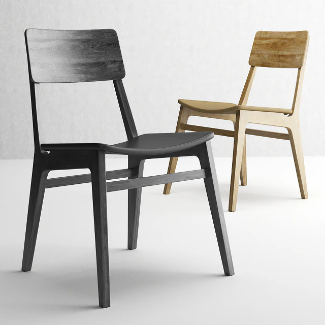 Modern wooden chair 2623 by Ferri Mobili Italy. — Descargar