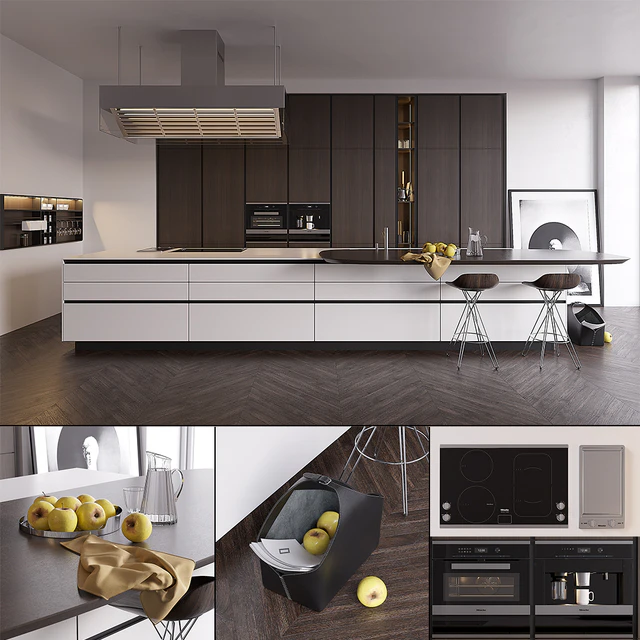 Kitchen Poliform Varenna Twelve (vray GGX, corona PBR) — Descargar