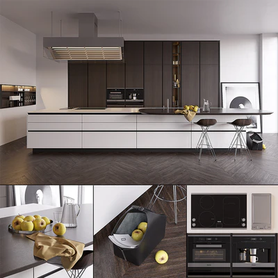Kitchen Poliform Varenna Twelve (vray GGX, corona PBR) — Ver 1