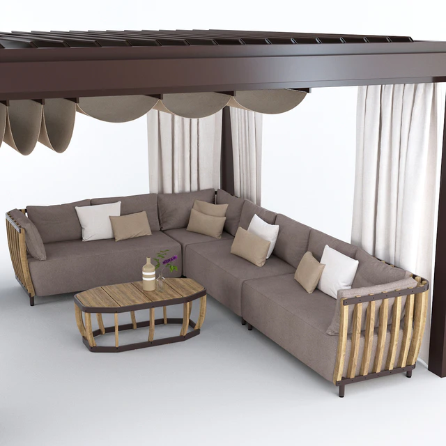 Garden Arbor with sofa Eivissa Ethimo — Descargar