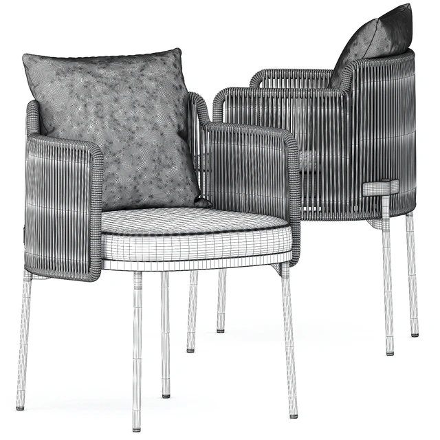 TAPE CORD OUTDOOR chair by Minotti — Скачать