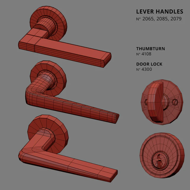 Door Lever Handles Nanz N ° 2065, 2085, 2079 — Descargar