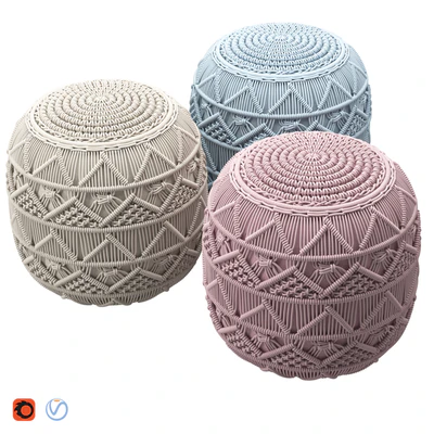 Knit Pouf — Ver 1