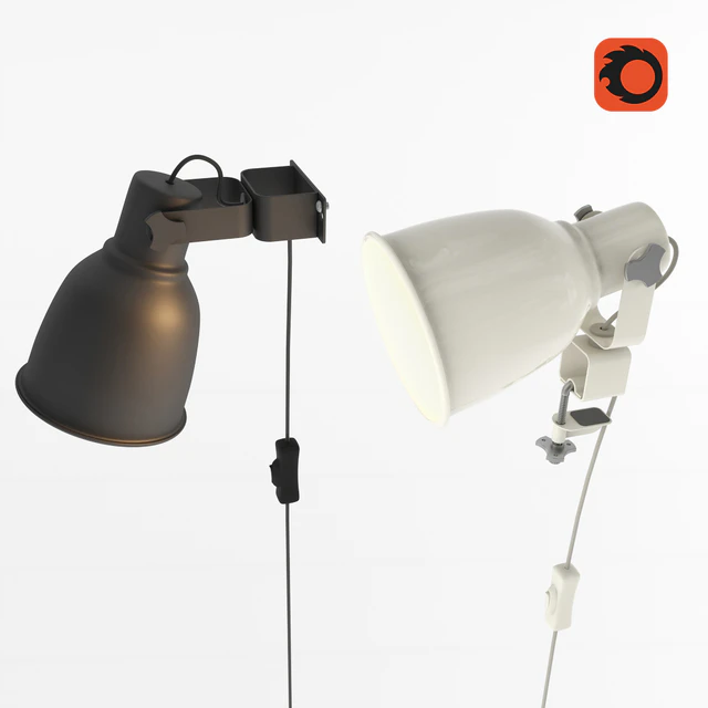 HEKTAR Wall mounted spotlight / lamp with clip — Descargar