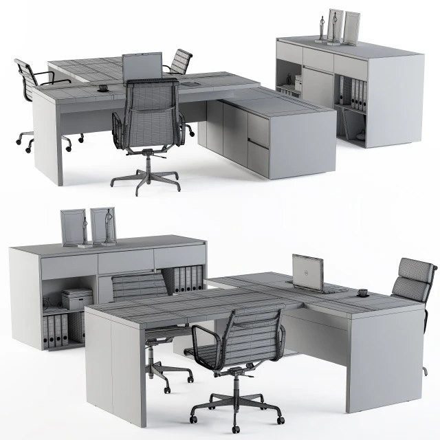 Office Furniture - Manager Set — Descargar