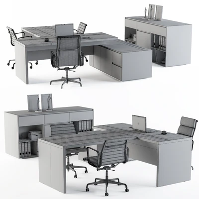 Office Furniture - Manager Set — Ver 2