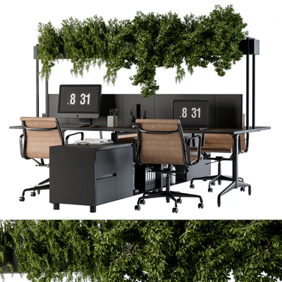 Office Furniture - employee Set 16 — Ver 3
