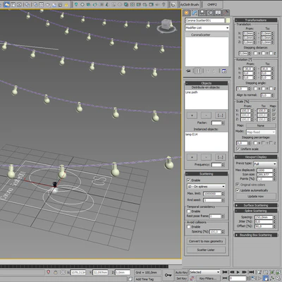 Editable Garland Retro — Вид 3