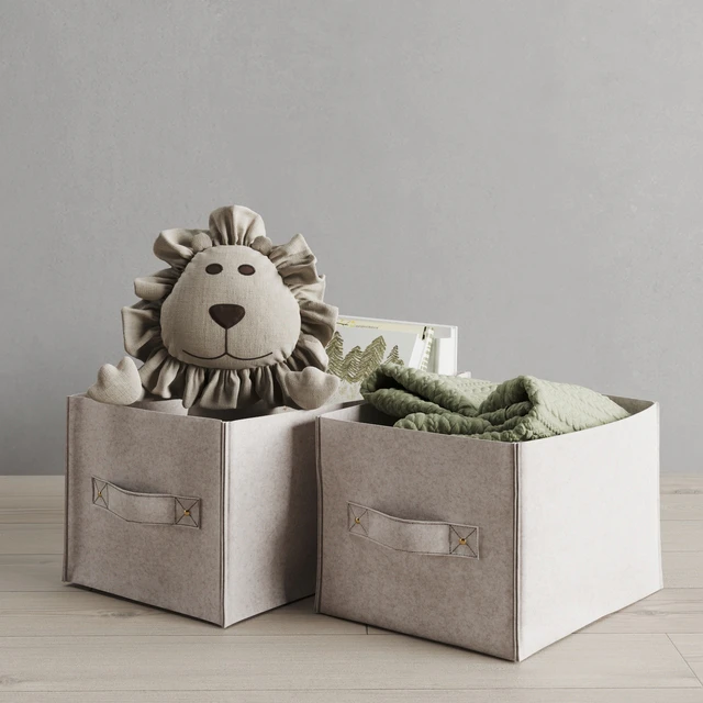 Restoration Hardware Felt Storage Bin — Descargar