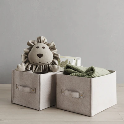 Restoration Hardware Felt Storage Bin — Ver 1