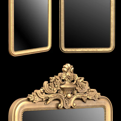 LOUIS PHILIPPE GILT LEANER MIRROR — Ver 3