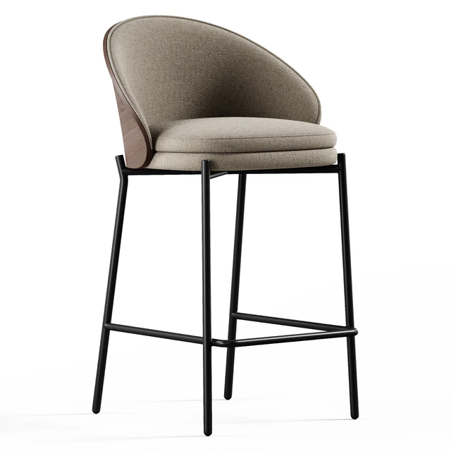 Kave Home - Eamy, Bar stool — Descargar
