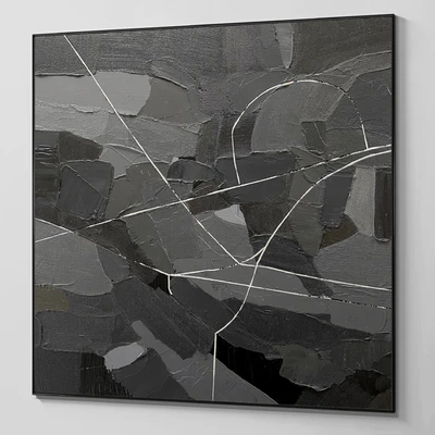 Plaster two square photo frames 19 — Ver 5