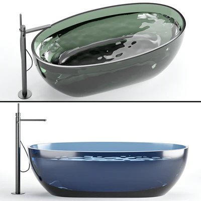 antonio lupi reflex glass bathtub — Ver 3