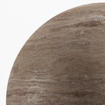 Seamless texture of beige travertine — Ver 3