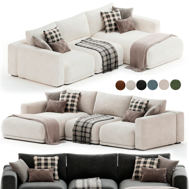 Frances Three Seater Corner Sofa — Скачать