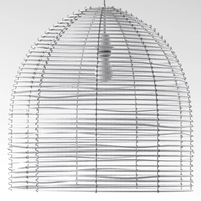 Chandelier with wicker lampshade Beehive — Descargar