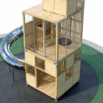 Children's play complex Tower. Playground — Ver 3