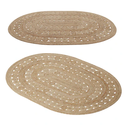 Oval jute carpet AFTAS — Ver 1