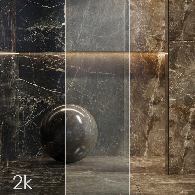 Caesar Set 26 - Marble BUNDLE - 4 types: Emperador, Graphite, Nero — Descargar