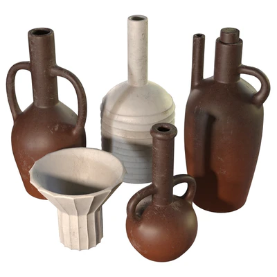 Artisan clay vessels set — Вид 2