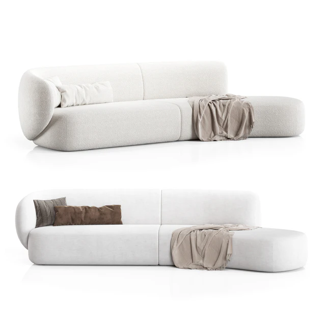 Swell Sofa 3 Seater Curved By Grado Design — Descargar