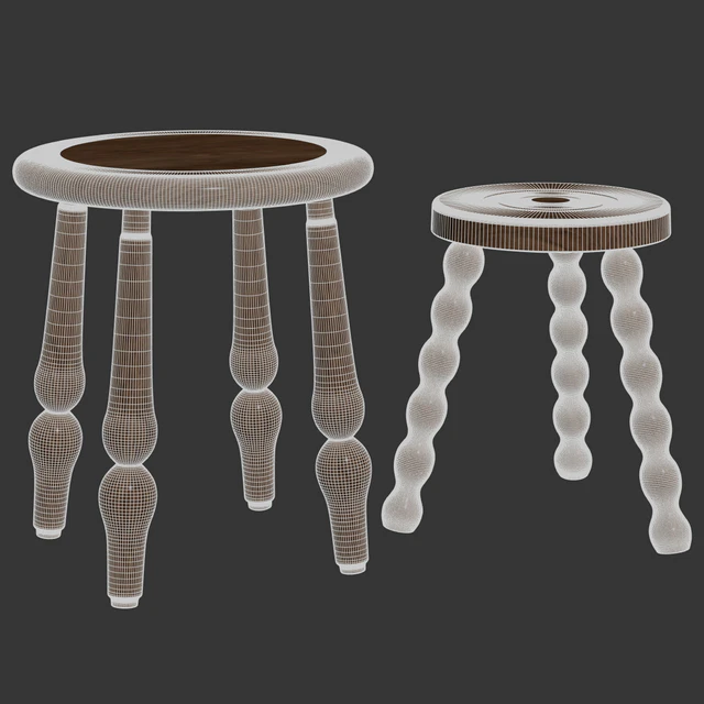 Heaps & Woods - Leon stool — Descargar