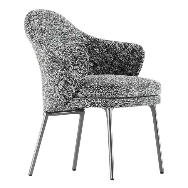 Angie chairs and Wedge table by Minotti — Скачать
