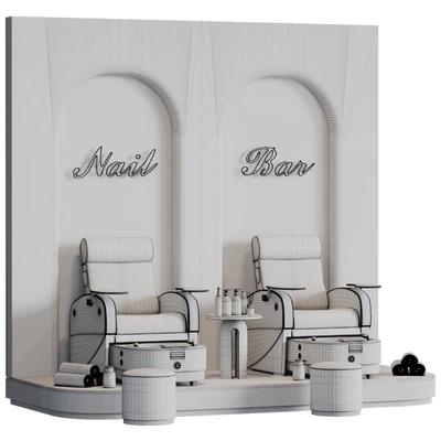 Pedicure area in the beauty salon 01 — Вид 3