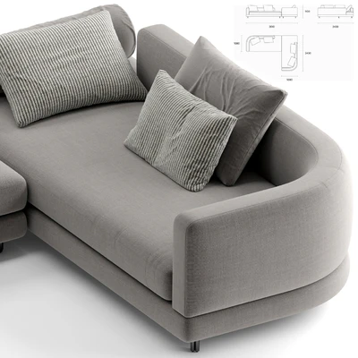 Mononova Plain sofa 2 — View 3