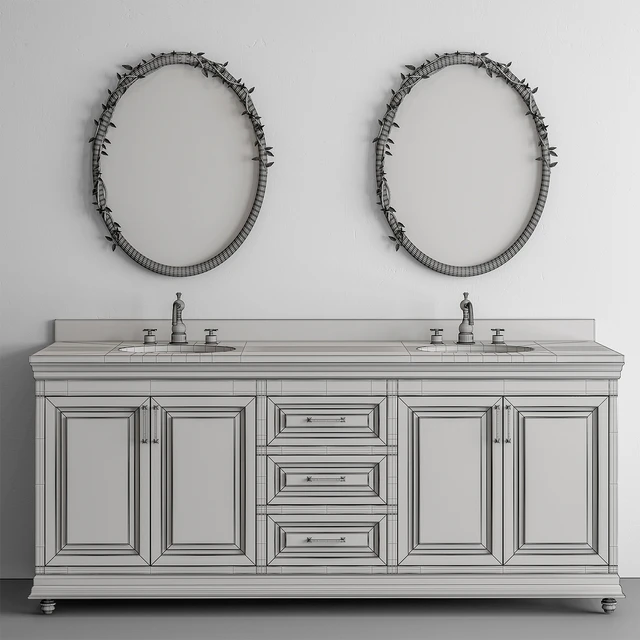 Bathroom White Classic - Set 43 — Descargar