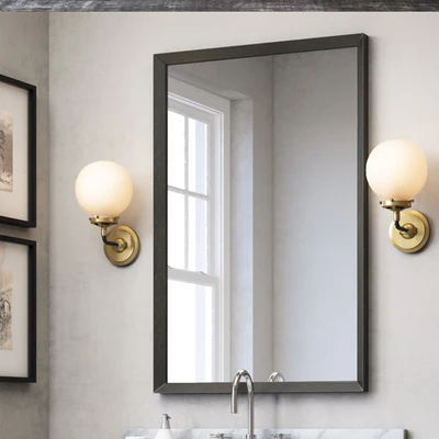 MERCANTILE SINGLE WASHSTAND and MERCANTILE MEDIUM BATH CABINET — Ver 2