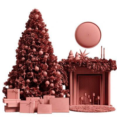 Christmas tree with fireplace 2 — Ver 3