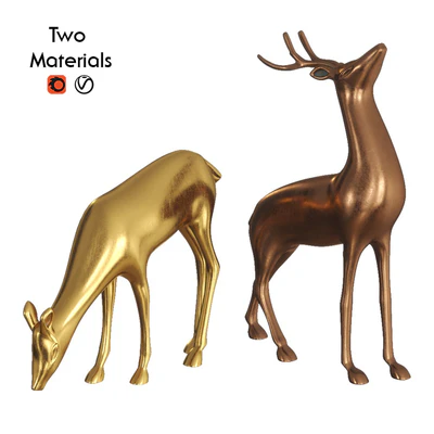 Vintage deer statue — Ver 2
