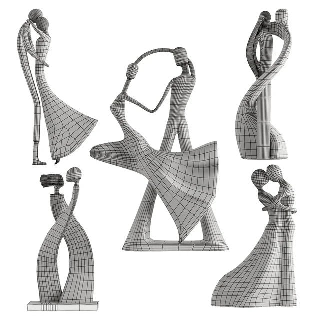 Human Abstract Sculptures 6 Love Position — Download