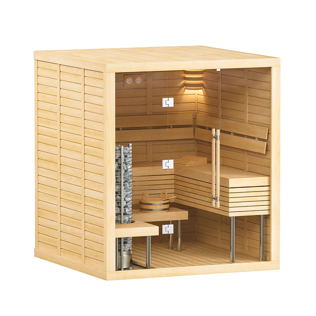 Finnish sauna Sawo Glass Front — Descargar