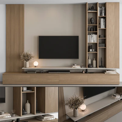 TV Wall Wooden - Set 107 — Вид 2