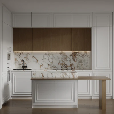 Кухня с встроенной техникой MIELE — Вид 1