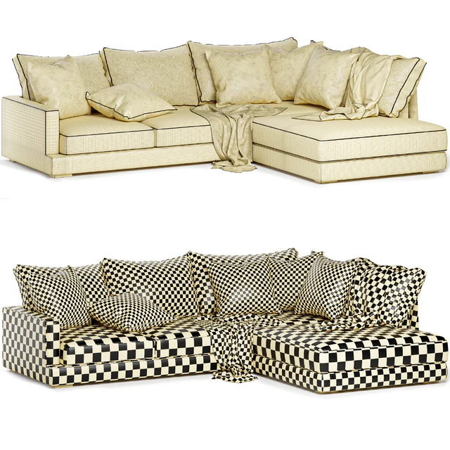 Tully sofa with chaise — Скачать