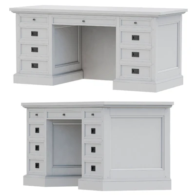 Dantone Home Desk Oxford Large White — Ver 2