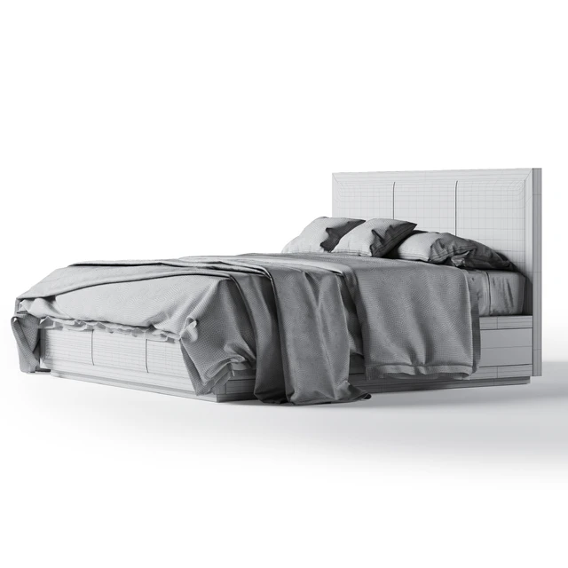Restoration Hardware Kempton fabric platform bed — Скачать