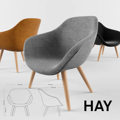 HAY LOUNGE CHAIR AAL82 — Ver 1