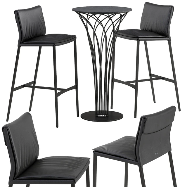 Cattelan italia Isabel barstool Nido table set — Descargar