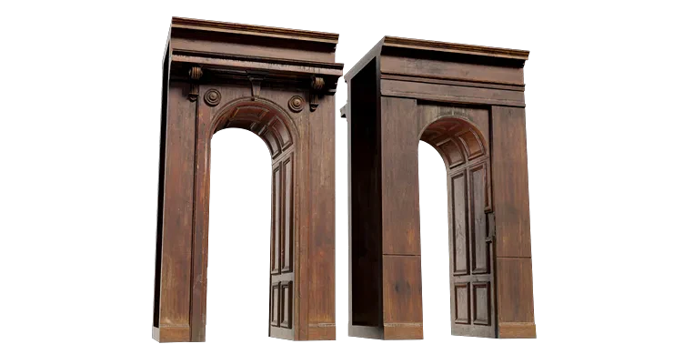 historic palace interior doorway wood 001 — Descargar