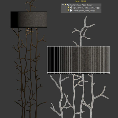 Twiggy Floor Lamp by Pieter Adam — Ver 2