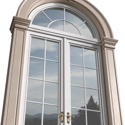 Arc Classical frame window.Entrance to the house.Front Door.Arched Opening.Outdoor Entrance classic door.External Doors. Exterior Door.Street Doors — View 3