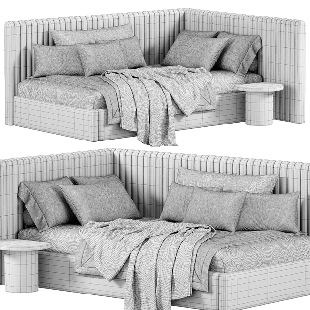 Corner bed Danny kids narrow panels by sensorsleep — Descargar