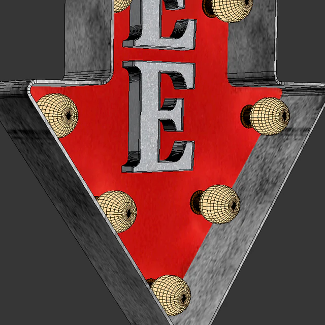 Lighted Metal sign. Set 10 — Download